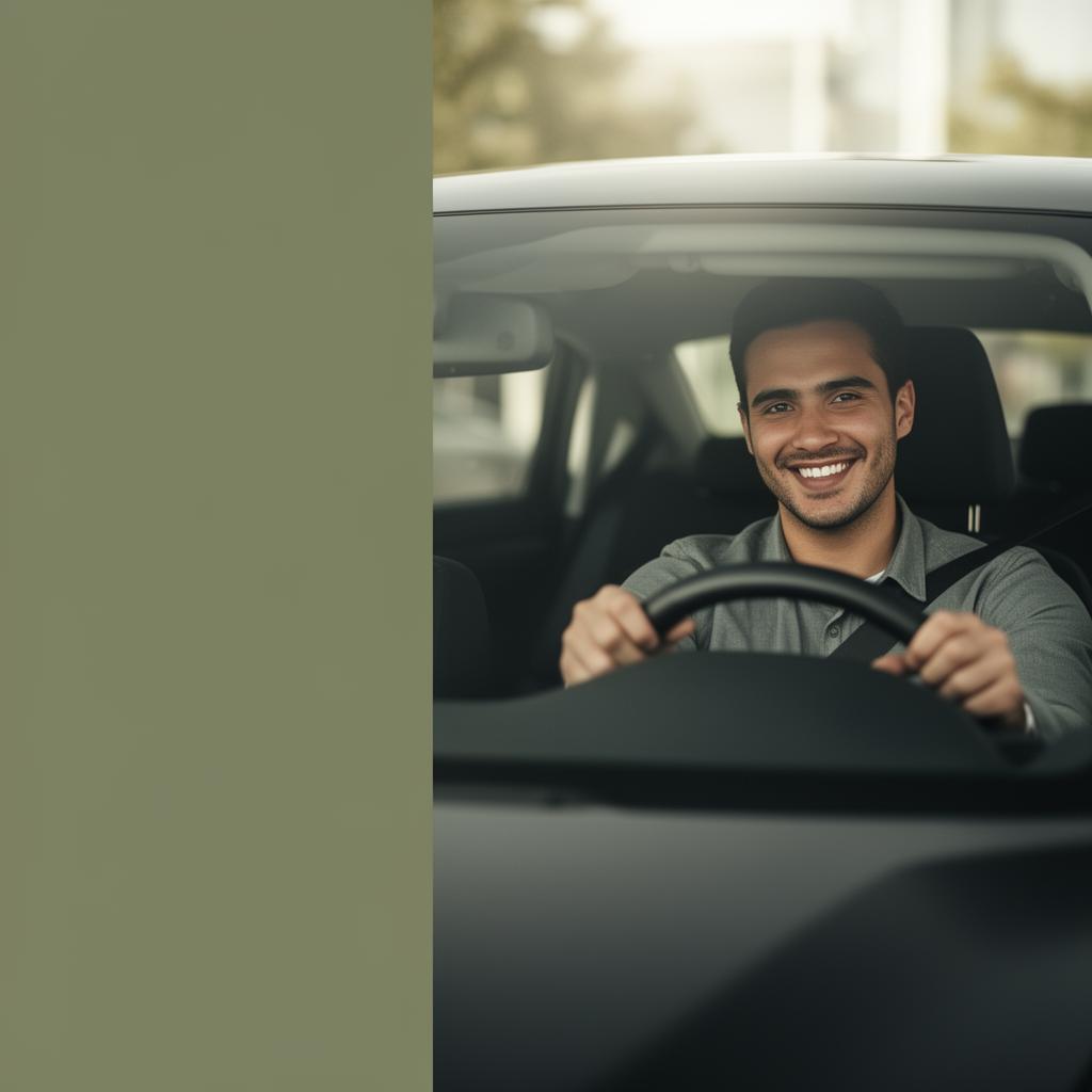 Motorista de aplicativo dirigindo um veículo CarG